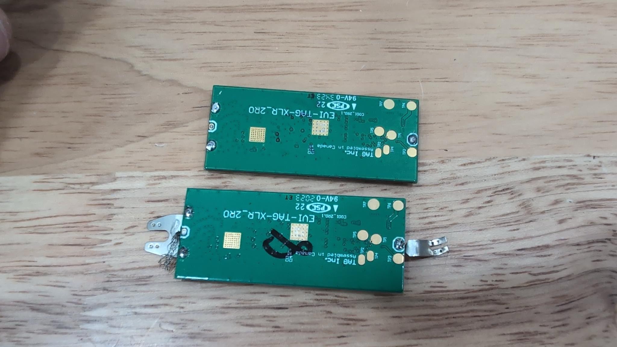 Otodata TAGL2 — installation location under rear-seat cavity
