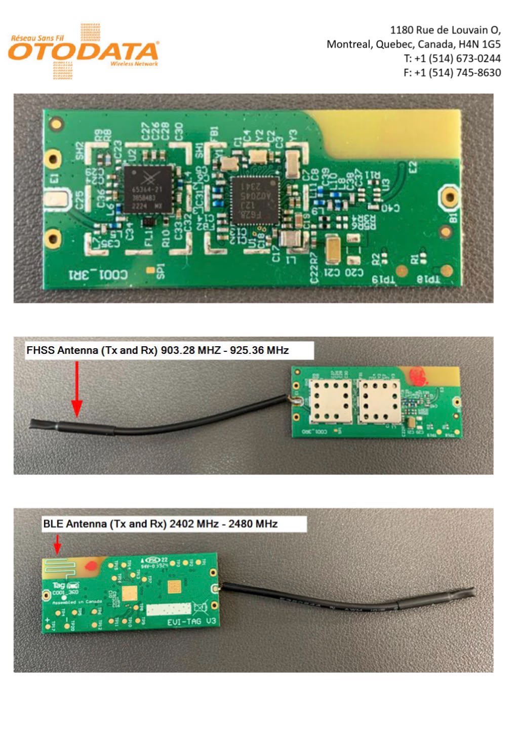 Otodata TAGL2 — PCB exposed showing radio module