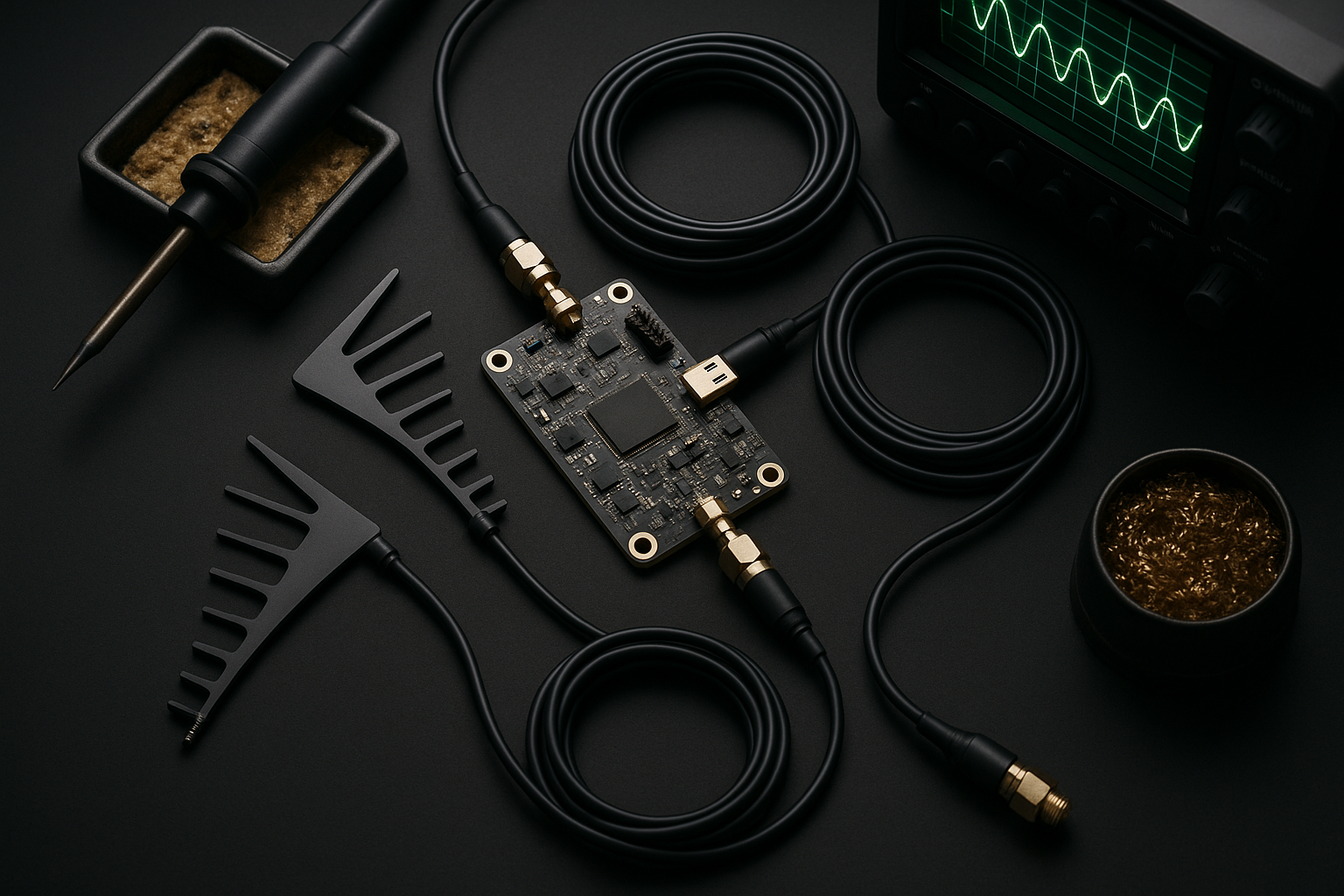 Software-defined radio with directional antennas — Fob Experts custom SDR rig for Toronto TSCM work